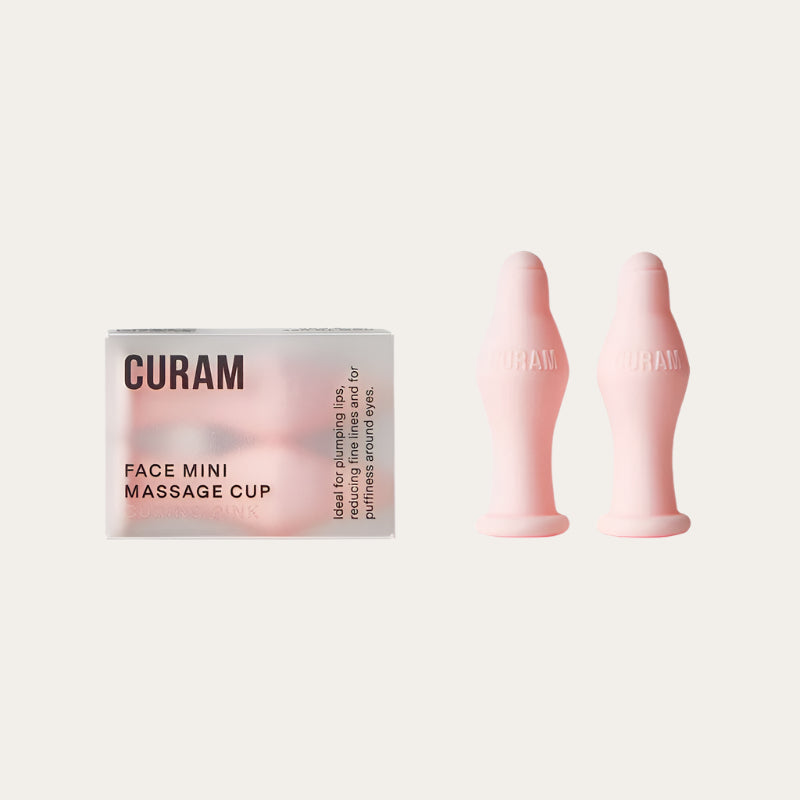 Curam Face Mini Massage Cup Curing Pink