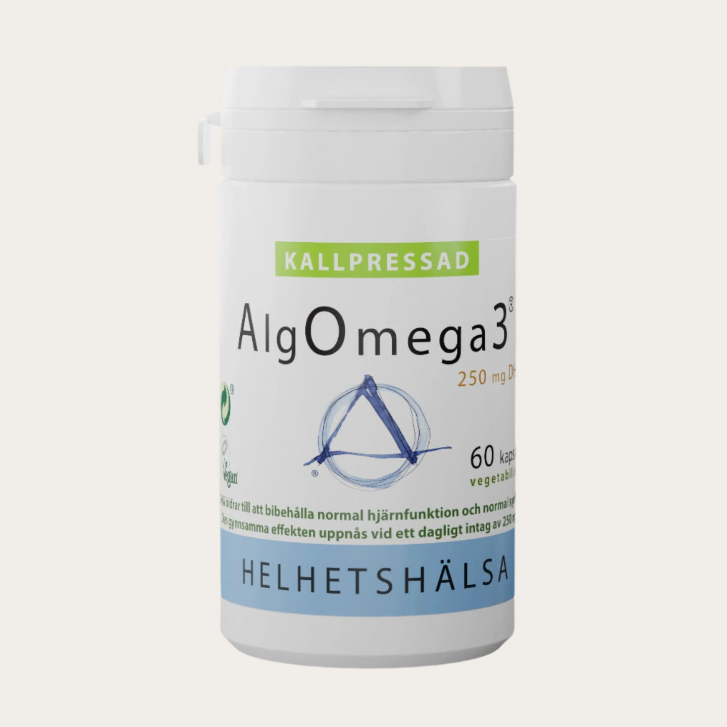 Helhetshälsa AlgOmega3 Kallpressad 60 kapslar