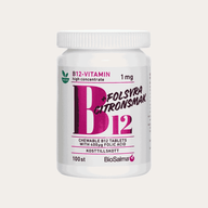 BioSalma B12 Vitamin + Folsyra 100 tabletter Citron