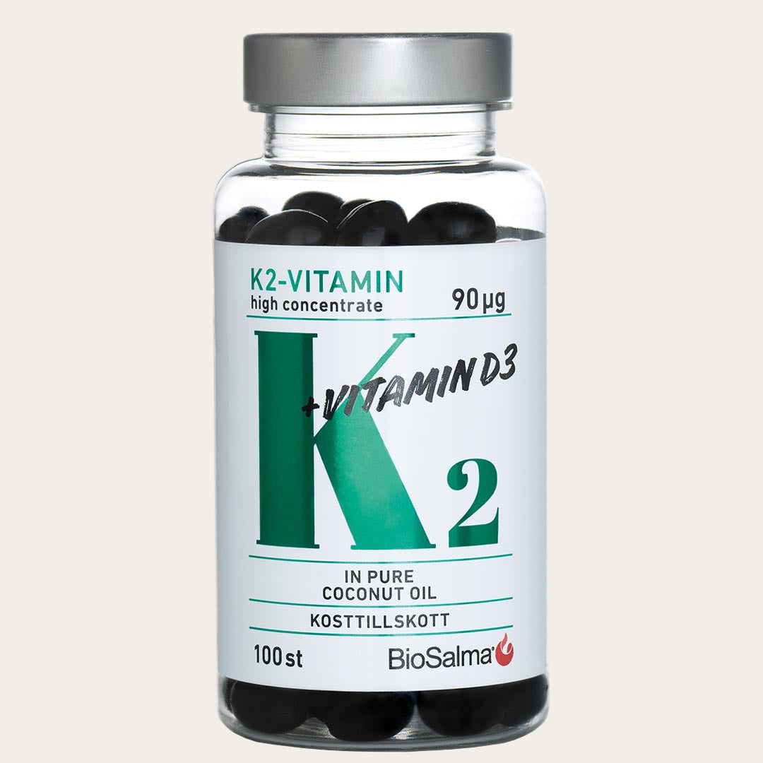 BioSalma K2-vitamin High Concentrate 90 ¬µg 100 Kapslar