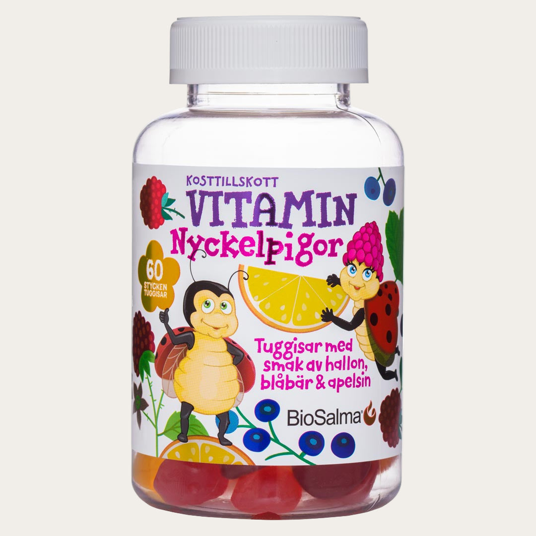 BioSalma Multivitamin Nyckelpiga Barn 60 pcs