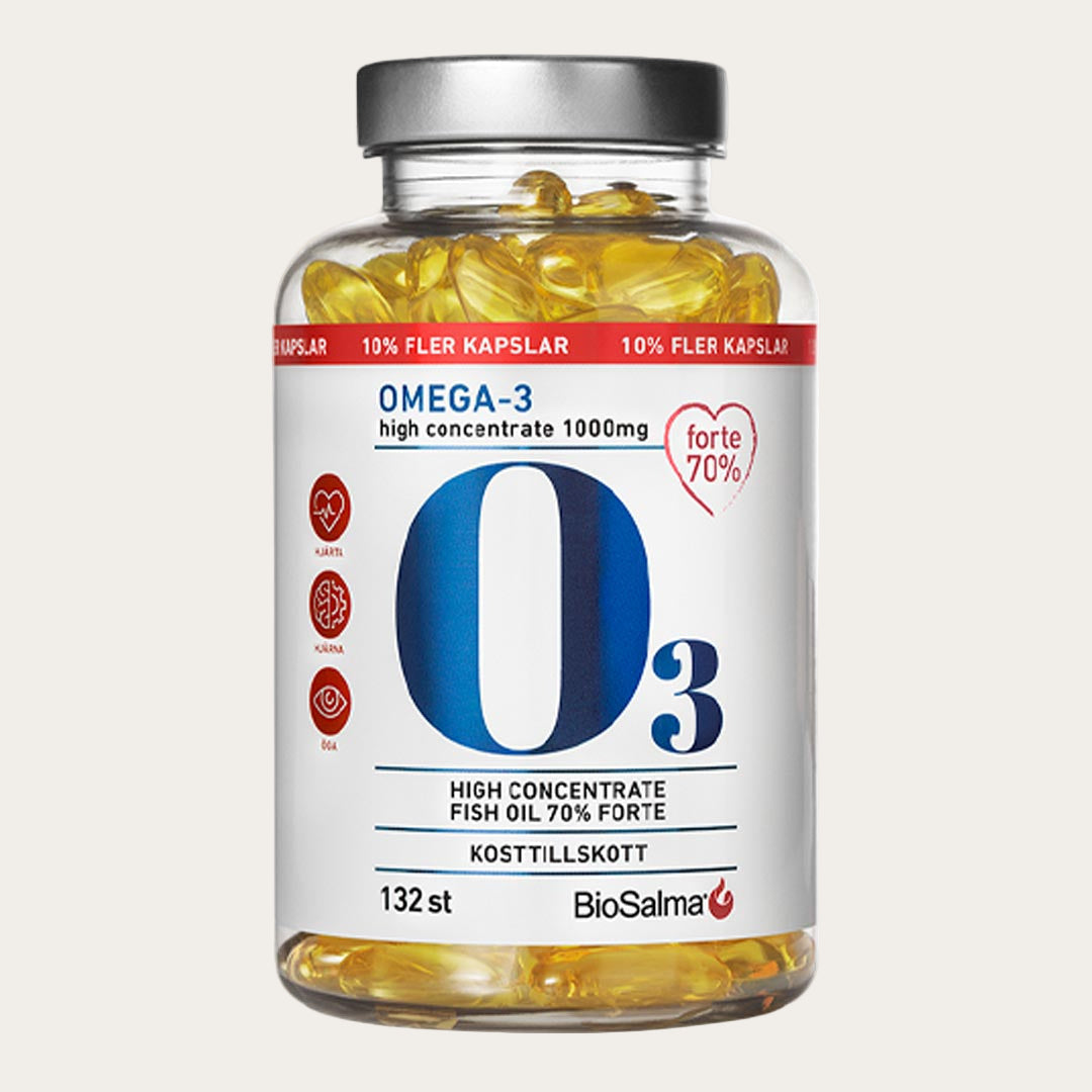 BioSalma Omega-3 Forte 70% 1000 mg 132 Kapslar