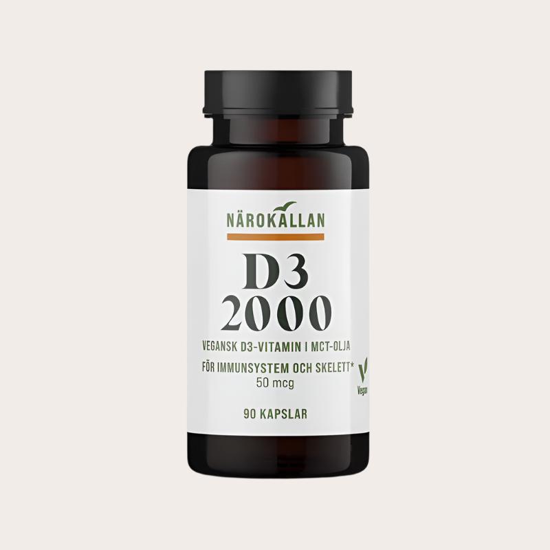 D3 2000 Vegan 90 kapslar