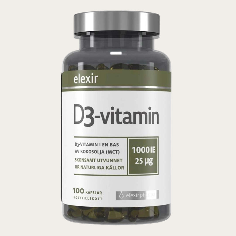 Elexir Pharma D3 Vitamin 1000IE 100 Kapslar
