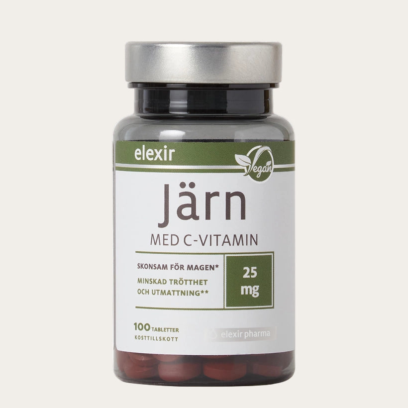 Elexir Pharma Järn med C-vitamin 100 tabletter