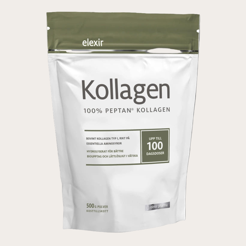 Elexir Pharma Kollagen 100% Peptan 500 g | Hår, hud & naglar