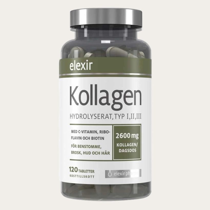 Elexir Pharma Kollagen Hydrolyserat 120 tabletter