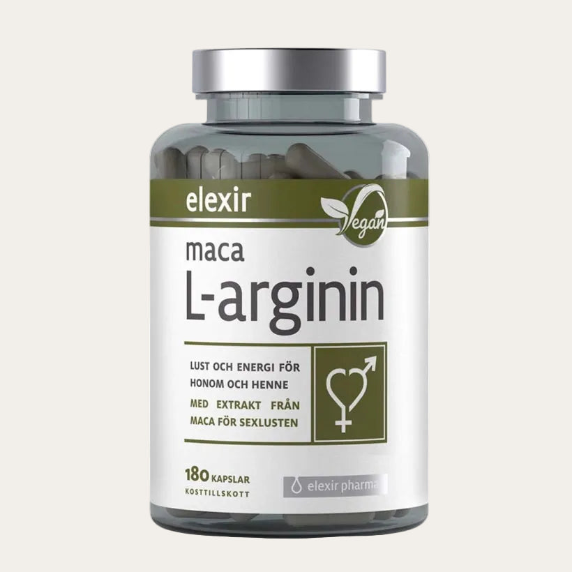 Elexir Pharma Maca L-arginin 180 Kapslar