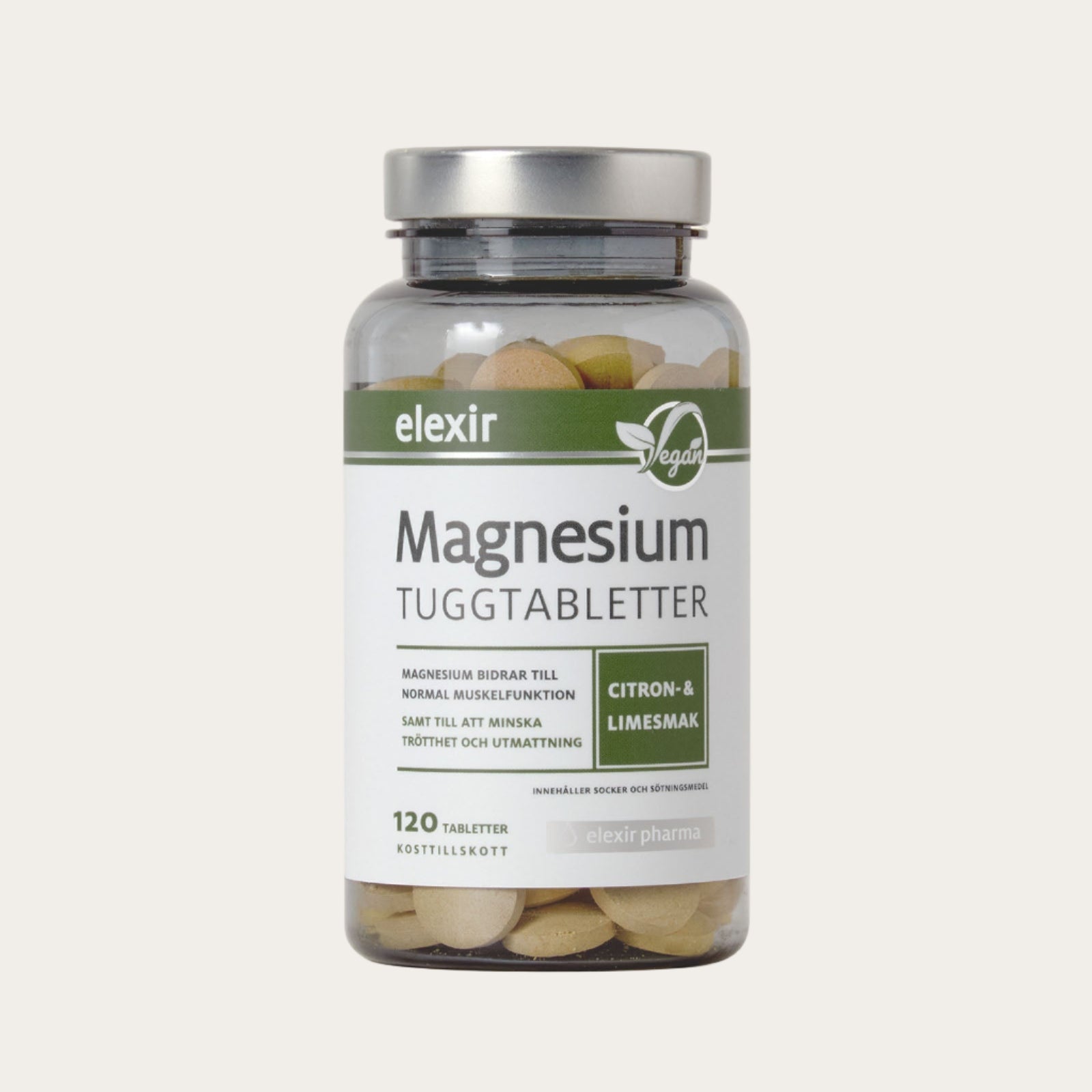 Elexir Pharma Magnesium Tuggtabletter 120 tabs