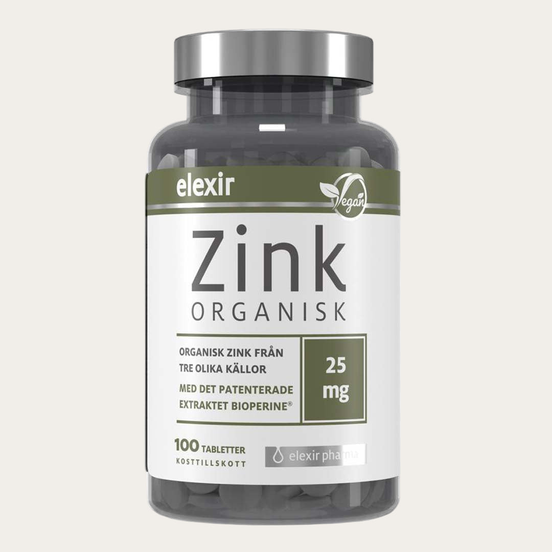 Elexir Pharma Organic Zink 100 tabletter