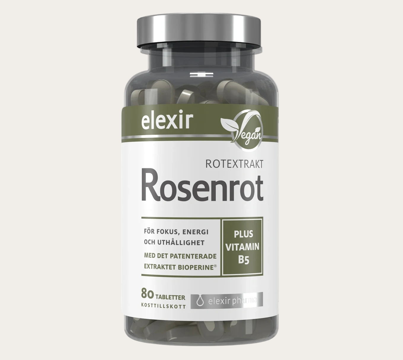 Elexir Pharma Rosenrot 80 tabletter | Energi & ork