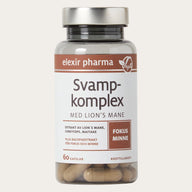 Elexir Pharma Svampkomplex med Lions mane 60 Kapslar