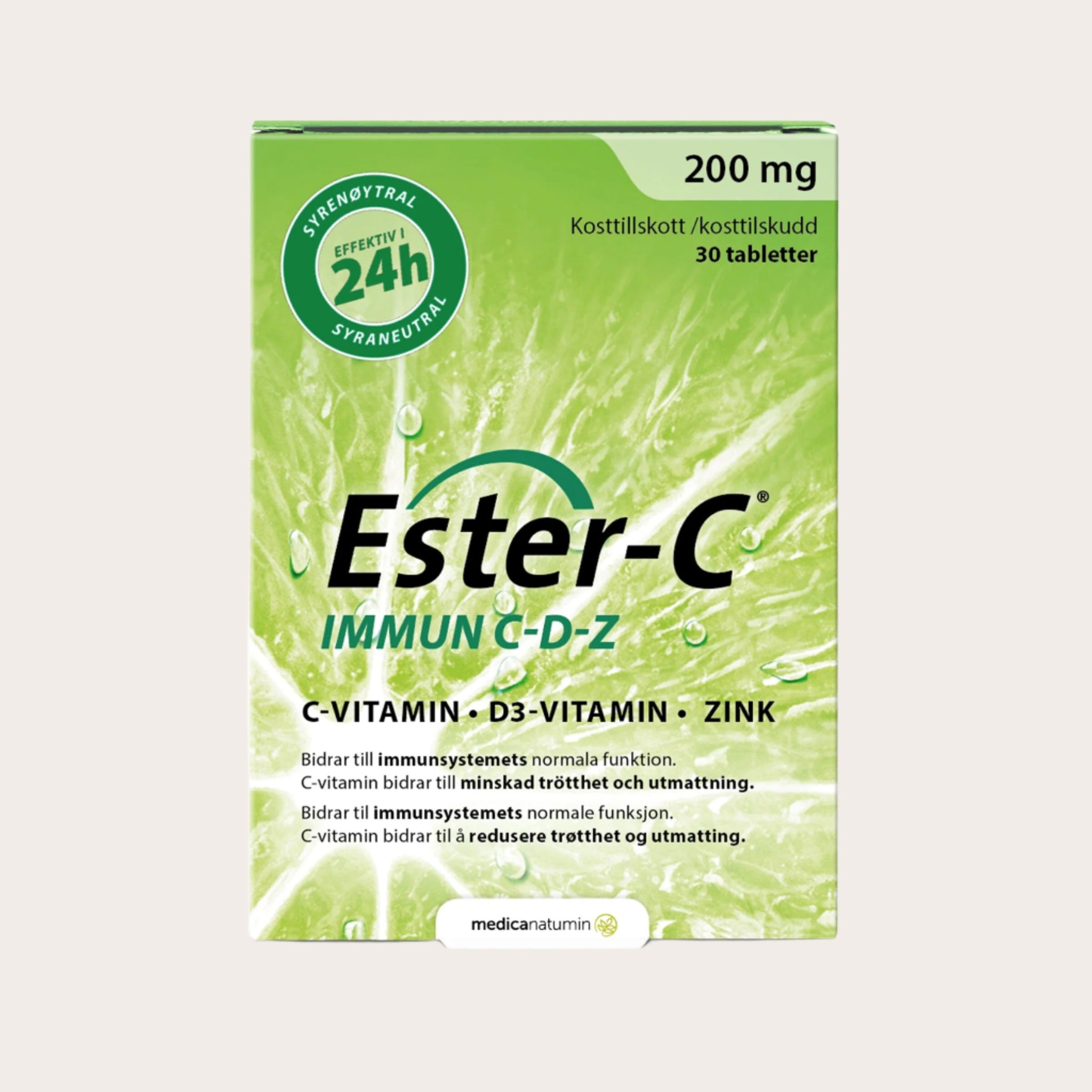 Ester-C Immun C-D-Z 30 tabletter