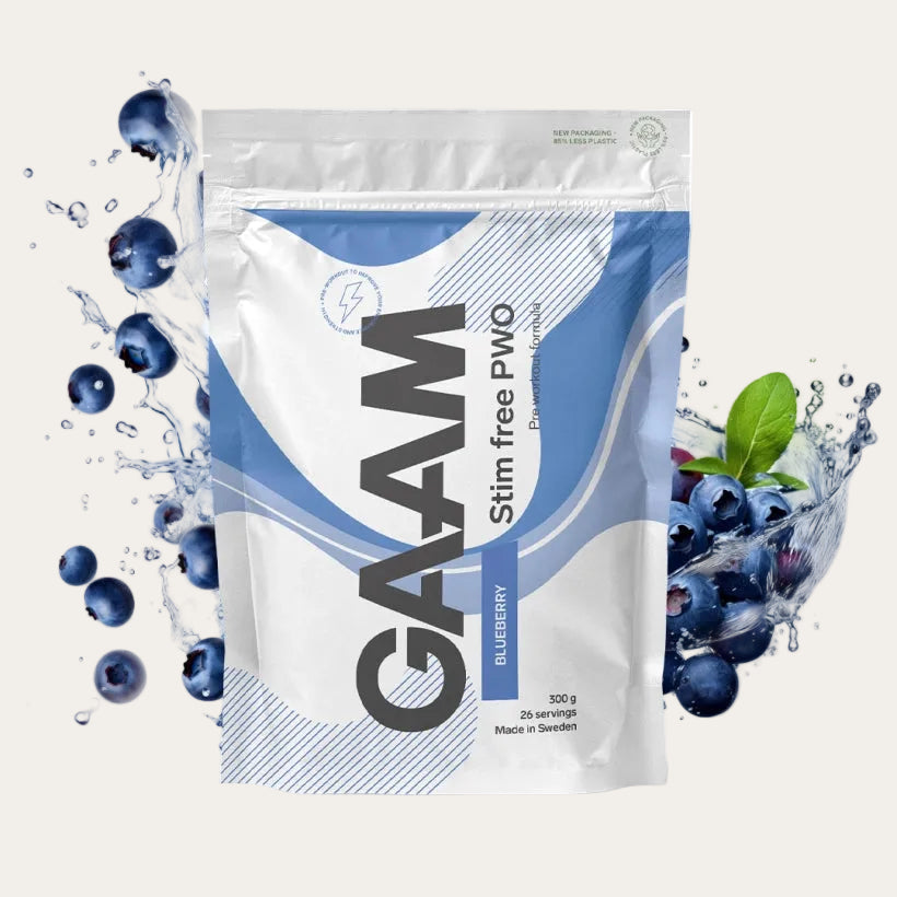 GAAM Stim free PWO 300 g Blueberry