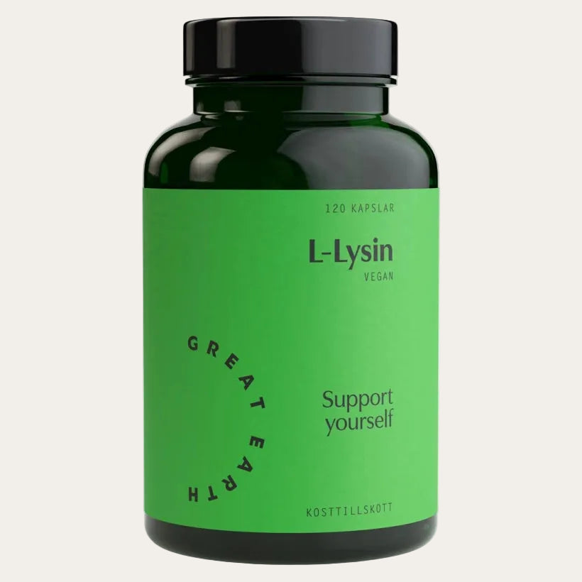 Great Earth L-Lysin 120 Kapslar