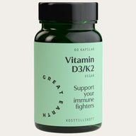 Great Earth Vitamin D3/K2 60 Kapslar