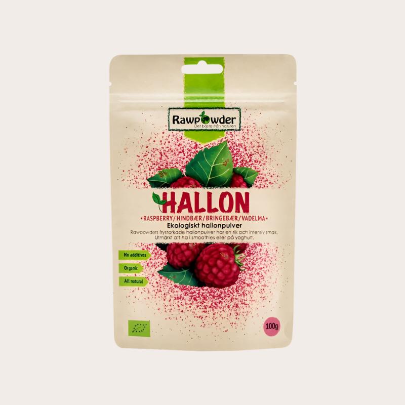 Hallonpulver 100g
