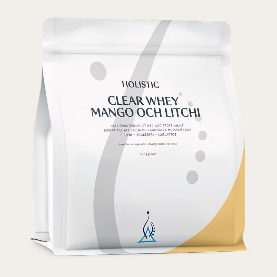 Holistic Clear Whey vassleproteinisolat mango & litchi, 500
