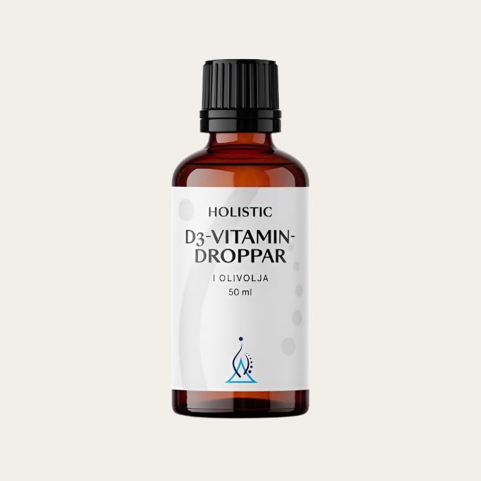 Holistic D3-vitamin droppar, 50 ml