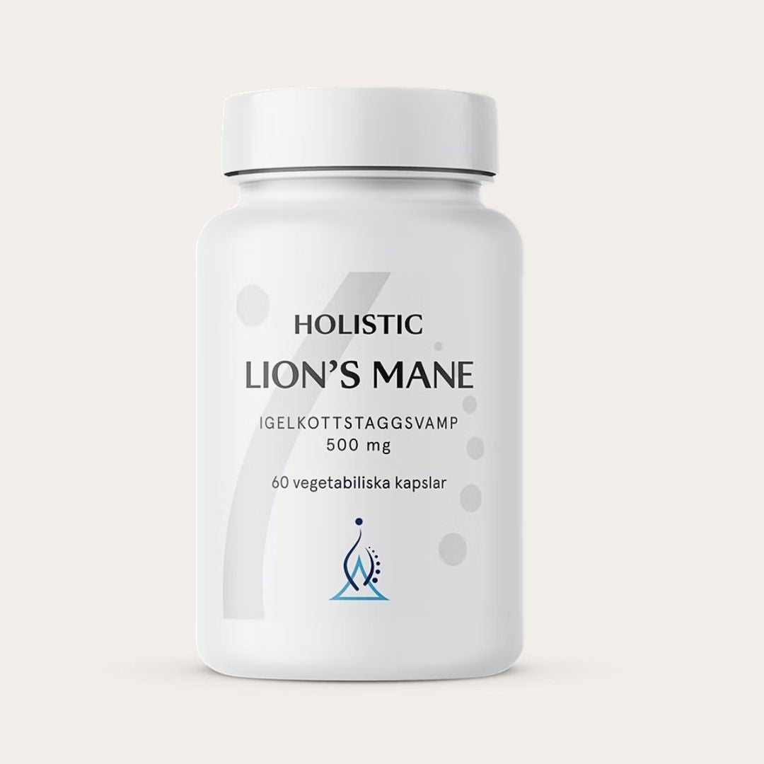 Köp Holistic Lion's mane, 60 kapslar | Fokus & mental klarhet