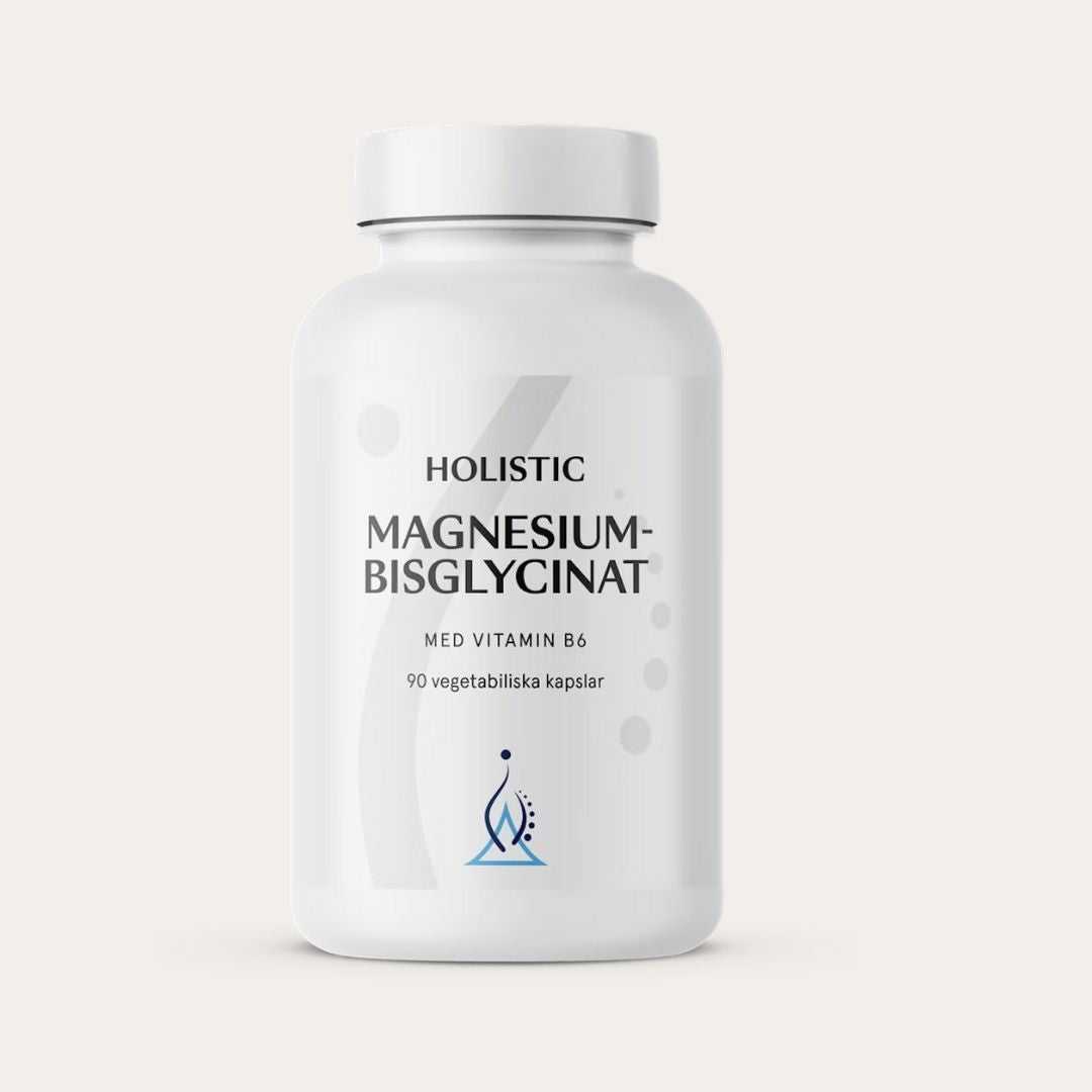 Holistic Magnesiumbisglycinat 100 mg, 90 kapslar | Energi & ork