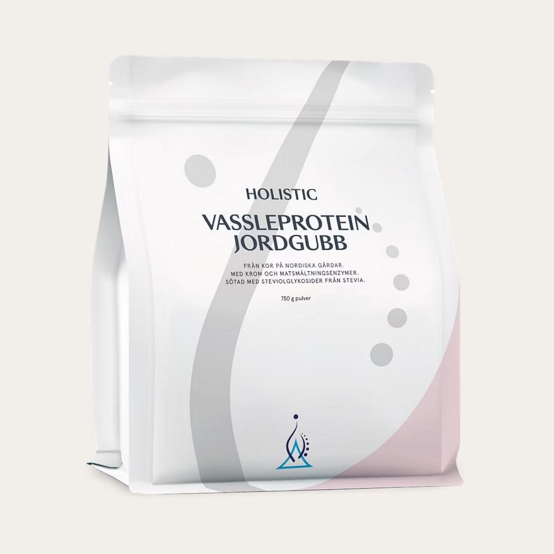 Holistic Vassleprotein jordgubb, 750 g