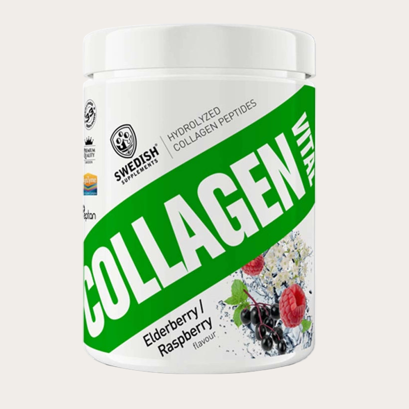 Köp Swedish Supplements Collagen Vital 400 g Elderberry & Raspberry