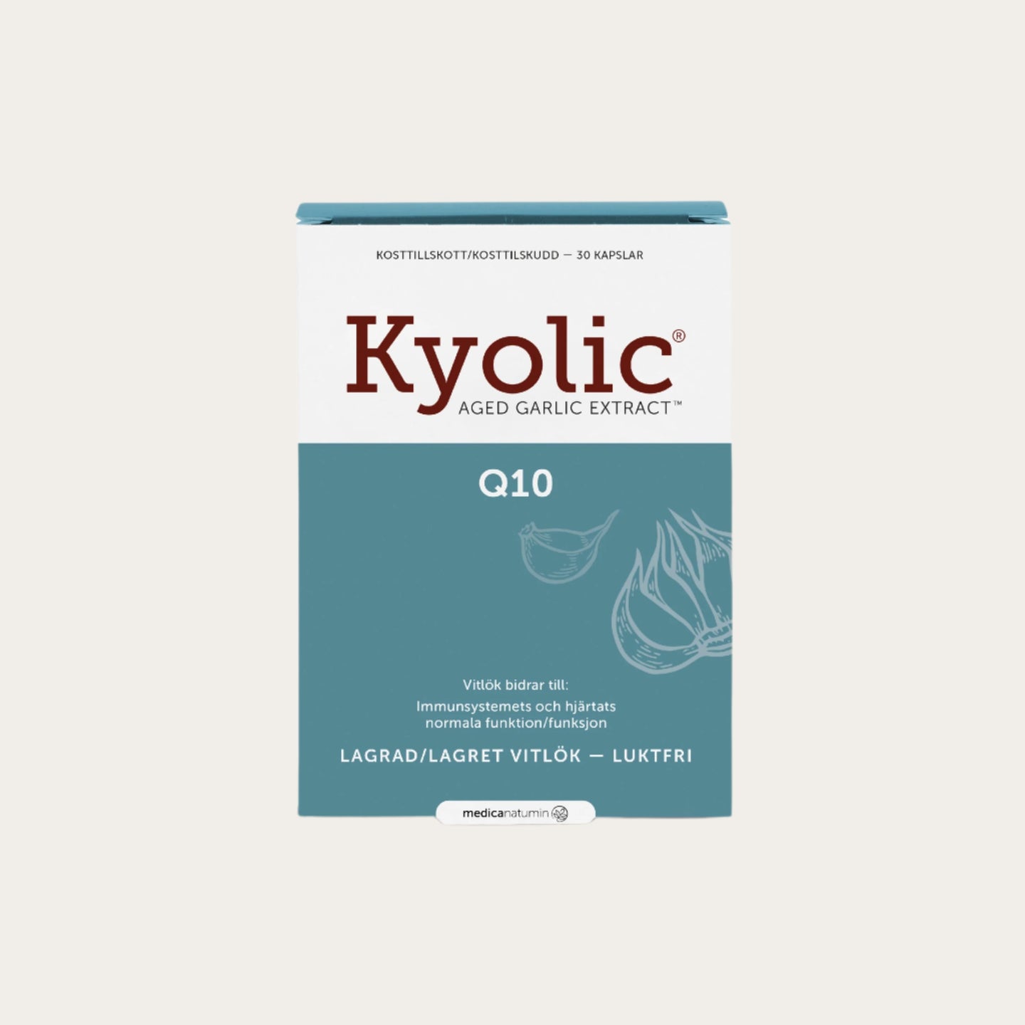 Kyolic Original 600mg + Q10 100mg 30 kapslar