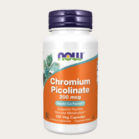 NOW Chromium Picolinate 200 mcg 100 veg Kapslar