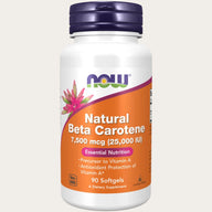 NOW Natural Beta Carotene 7500 mcg 90 Kapslar