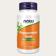 NOW Peppermint Gels 90 Softgels