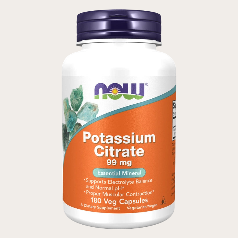 NOW Potassium (Kalium) Citrate 180 veg Kapslar