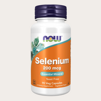NOW Selenium 200mcg 90 veg kapslar