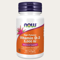 NOW VitaminD-3 5000IU 120 Kapslar