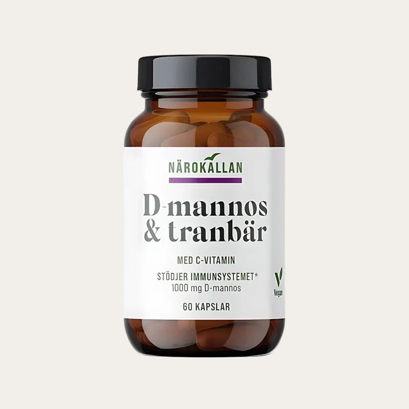 Närokällan D-mannos + Tranbär 60 kapslar