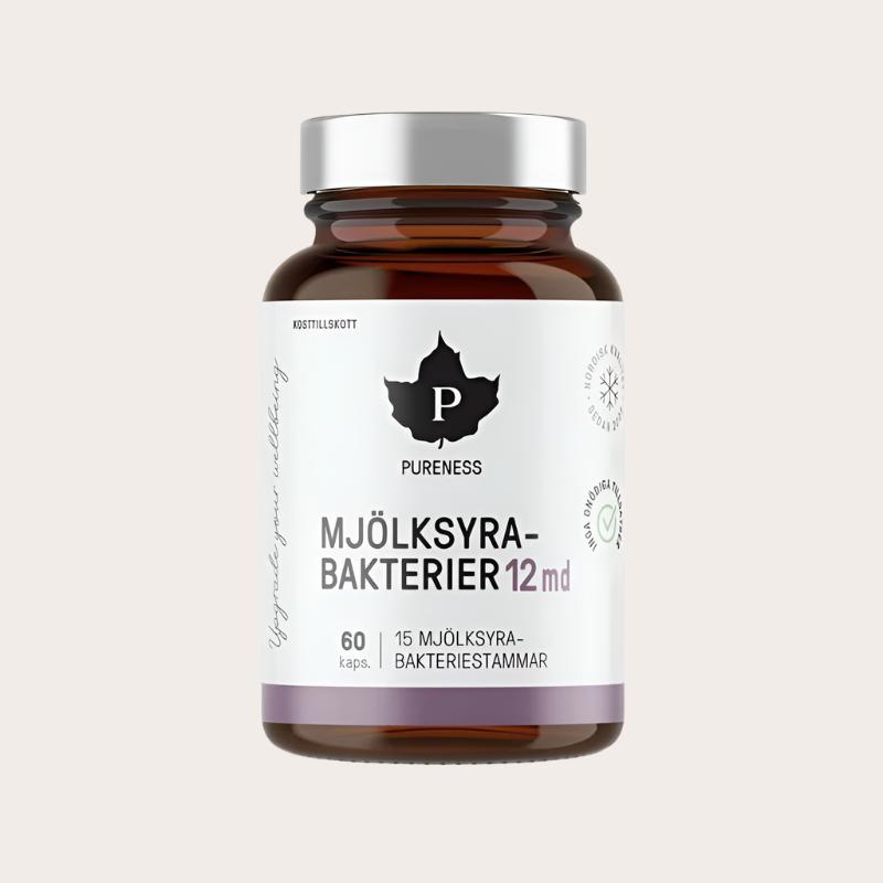 Pureness Mjölksyrabakterier 12md 60 kapslar
