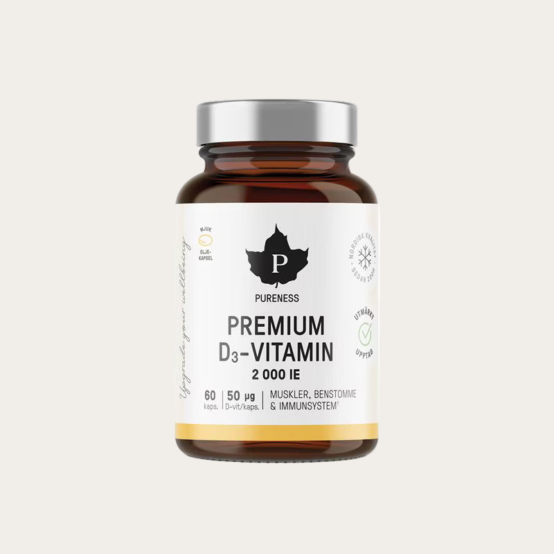 Pureness Premium D3-vitamin 2000 IE 60 Kapslar