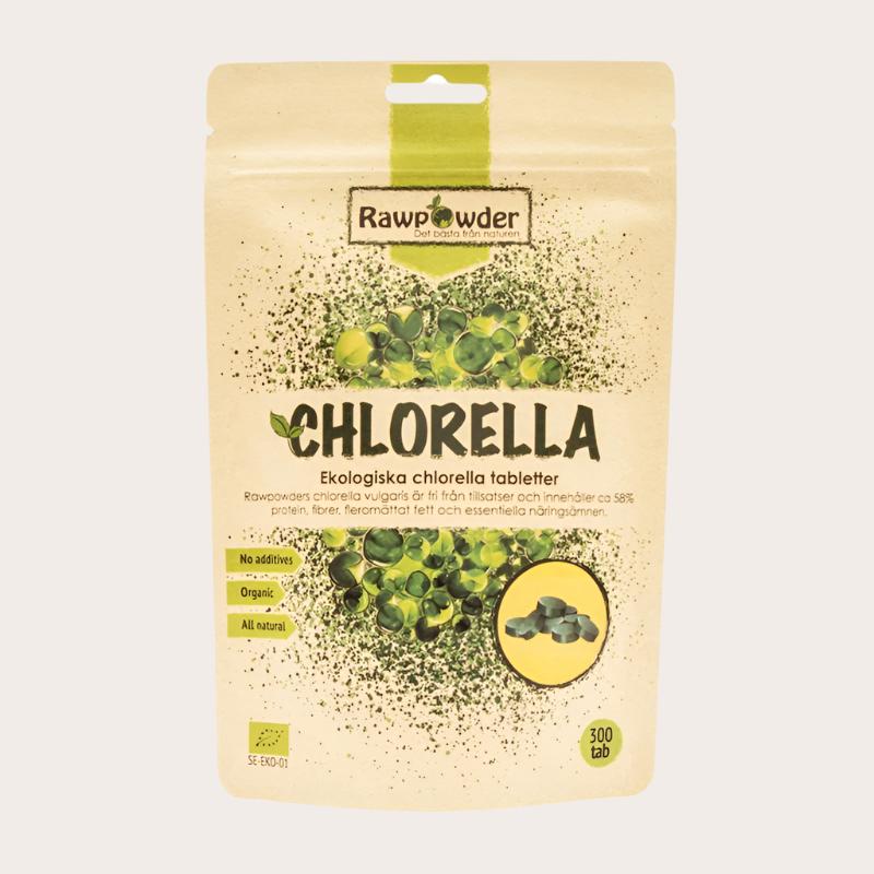 Rawpowder Chlorella 500mg 300 tabletter