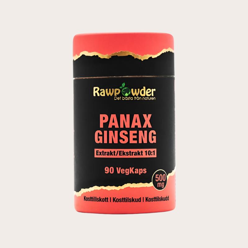 Rawpowder Panax Ginseng Extrakt 500mg 90 kapslar