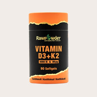 Rawpowder Vitamin D3 4000 IE + K2 80μg 90 kapslar
