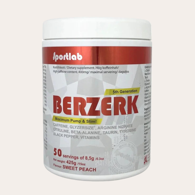 Sportlab BERZERK 5:th Generation 425 g Sweet Peach