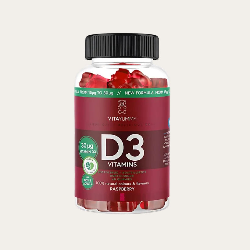 VitaYummy D3 Vitamin Raspberry 60 Gummies