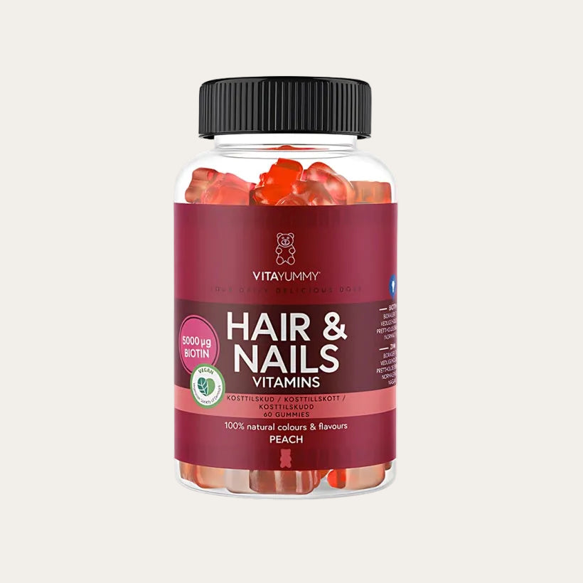 VitaYummy Hair & Nails Peach 60 gummies