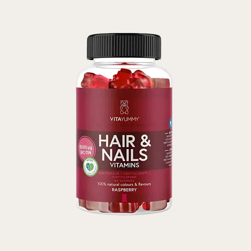 VitaYummy Hair & Nails Raspberry 60 gummies