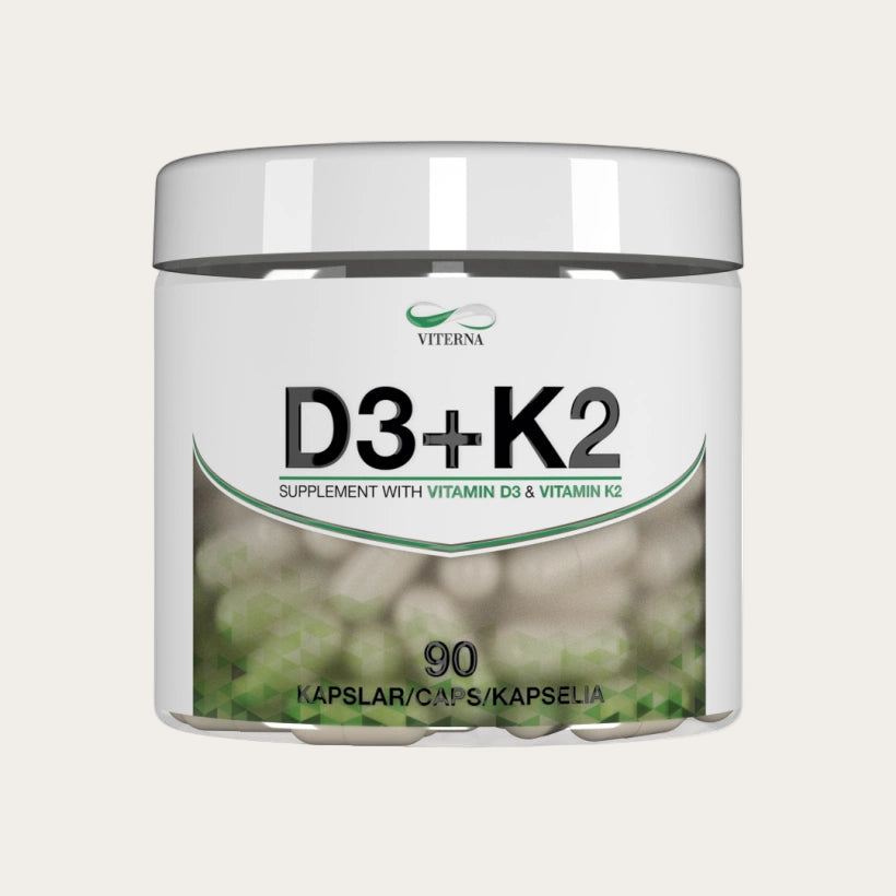 Viterna Vitamin D3 + K2 90 Kapslar